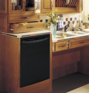 GE Adjustable Roll-Under Sink With Raised Dishwasher