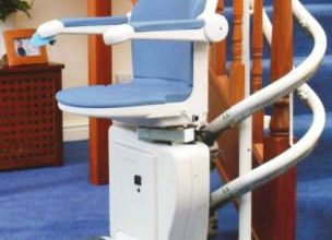 Curved Sterling 2000 Stair Lift by Handicare for Your Metro Atlanta Home