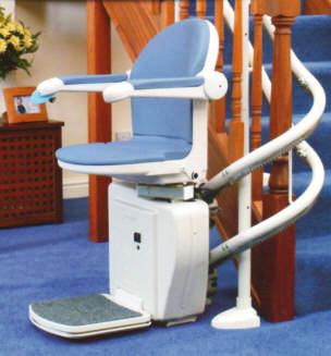 Curved Sterling 2000 Stair Lift by Handicare for Your Metro Atlanta Home
