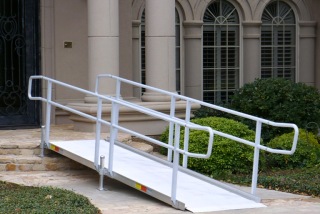 Portable aluminum handicapped access wheelchair ramp Atlanta Georgia